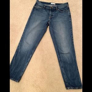 Loft Ann Taylor Womens Blue Boyfriend Jeans  Size:6 Great Condition